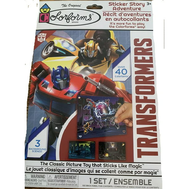 Colorforms Sticker Story Adventure Transformers for sale online